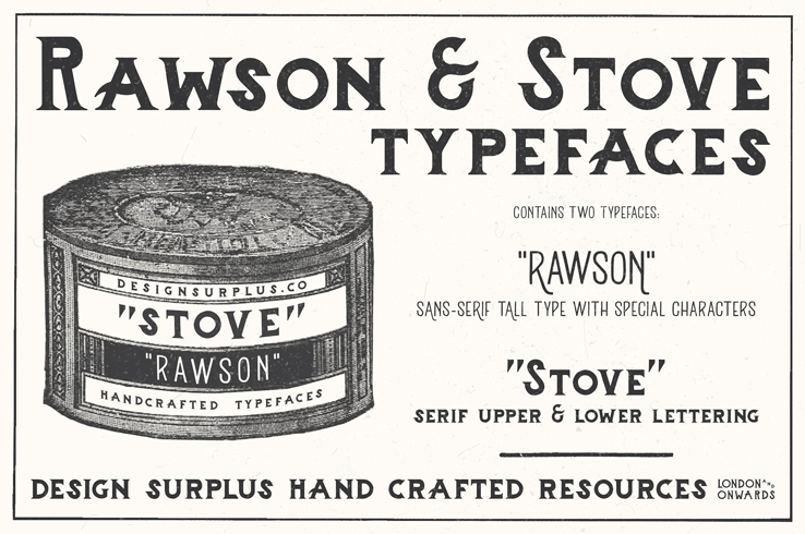 Rawson and Stove Turn of the Century Typeface