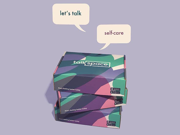 Custom packaging by Talkspace