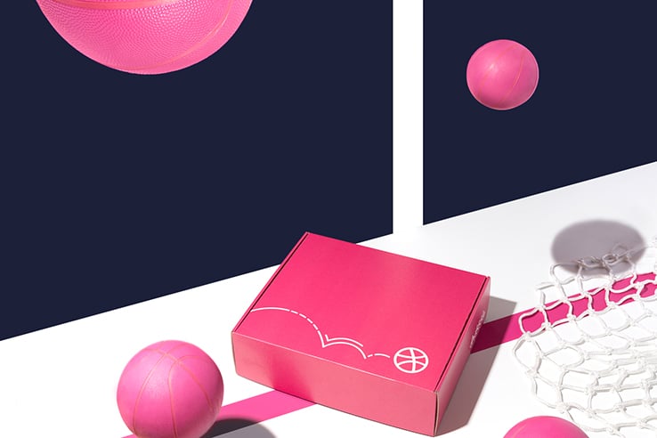 Custom gift box by Dribbble