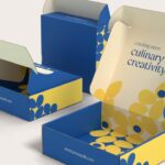 Open custom printed patterned mailer boxes