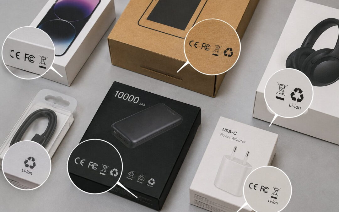 What do the symbols on electronics packaging mean?